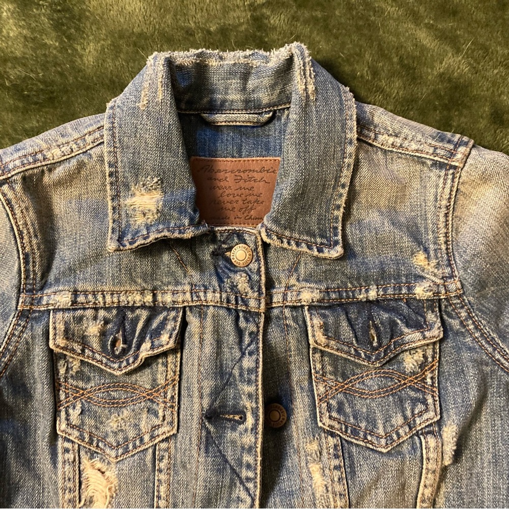 Abercrombie and Fitch Denim Jacket Size Small